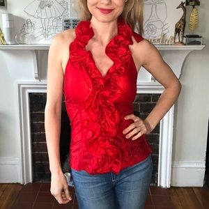 Red Halter top